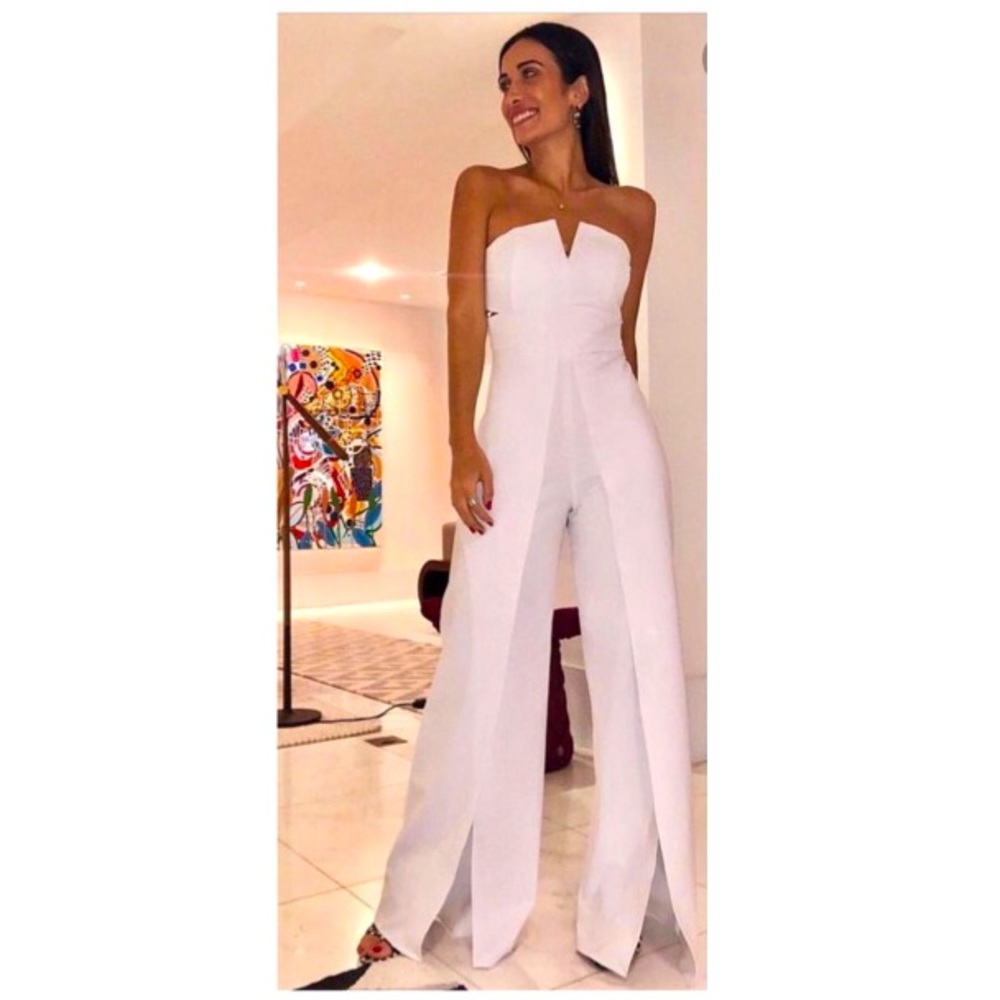 NWT! White one piece pant jumpsuit 💅🏽